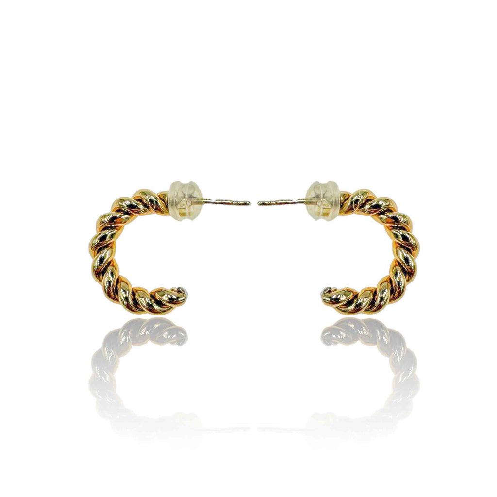 Σκουλαρίκια Κρίκοι Στριφτοί από Ατσάλι