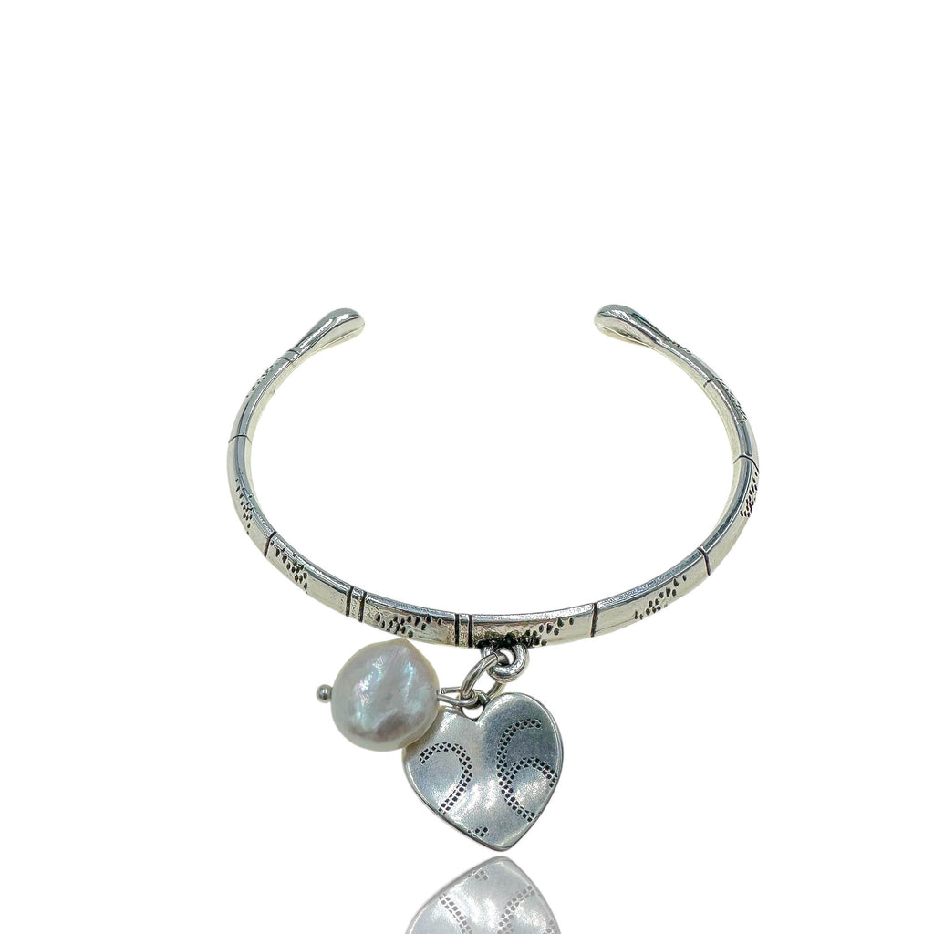 Γούρι 2026 Ασημί Βραχιόλι Καρδιά – Silver Dreams Amulet