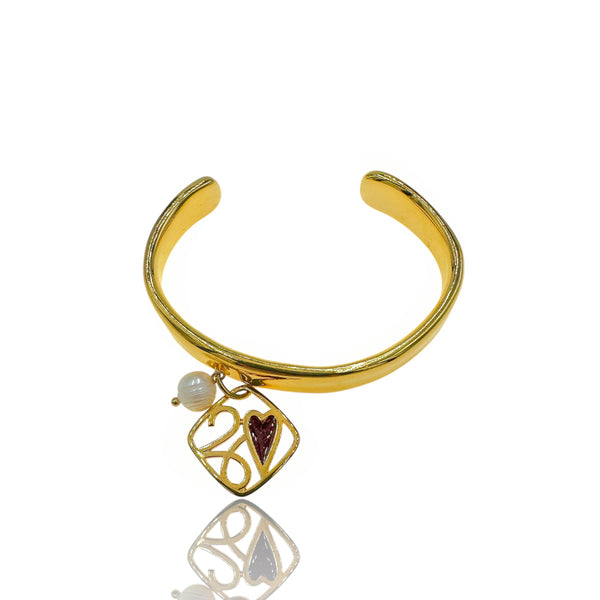 Γούρι 2026 Χρυσό Βραχιόλι Καρδιά – Love & Luck Bracelet
