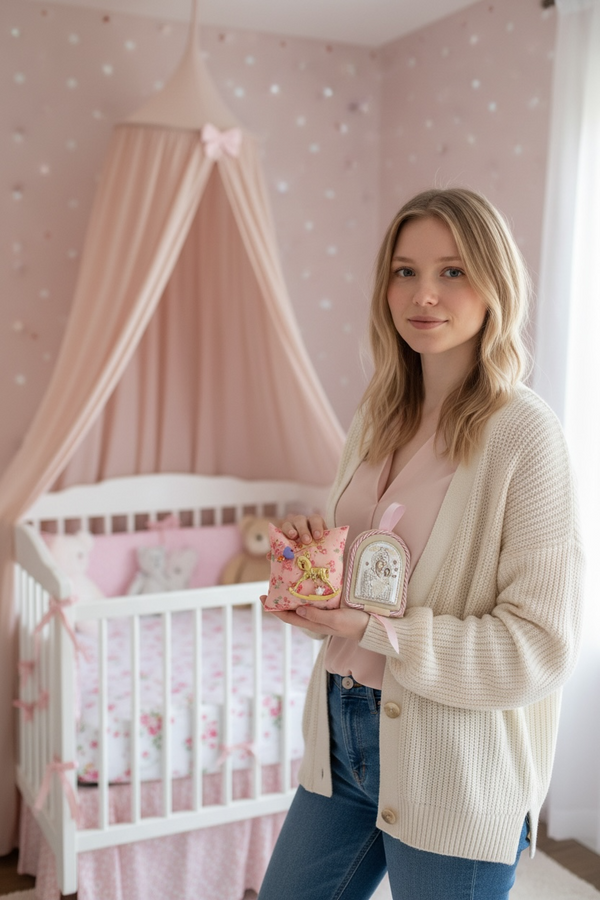 Baby Kit Νεογέννητου Κοριτσιού – Εικόνα Παναγίας Βηθλεεμίτισσας & Παραμάνα Αλογάκι