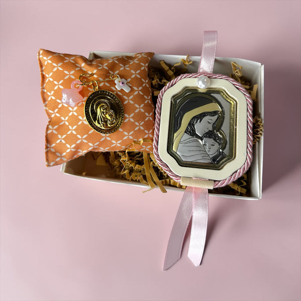 Baby Kit Νεογέννητου Κοριτσιού – Εικόνα Παναγίας & Παραμάνα Παναγίας