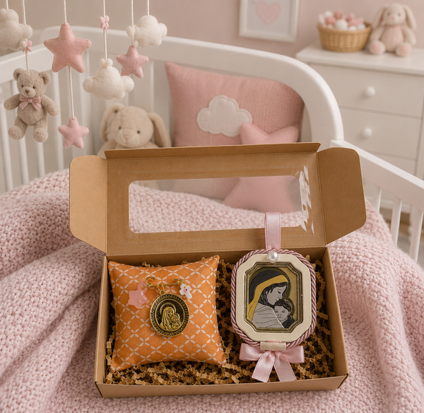 Baby Kit Νεογέννητου Κοριτσιού – Εικόνα Παναγίας & Παραμάνα Παναγίας
