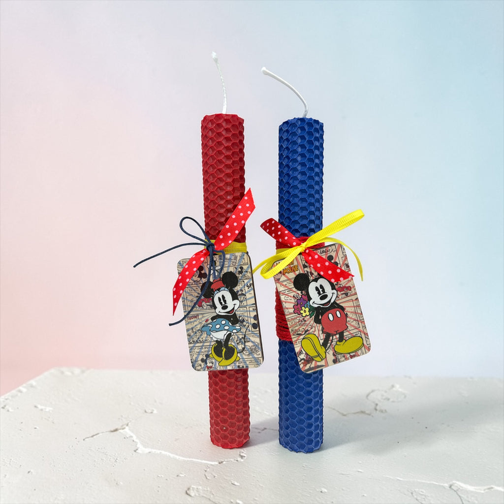 Χειροποίητη Λαμπάδα για Ζευγάρι ποντικακια