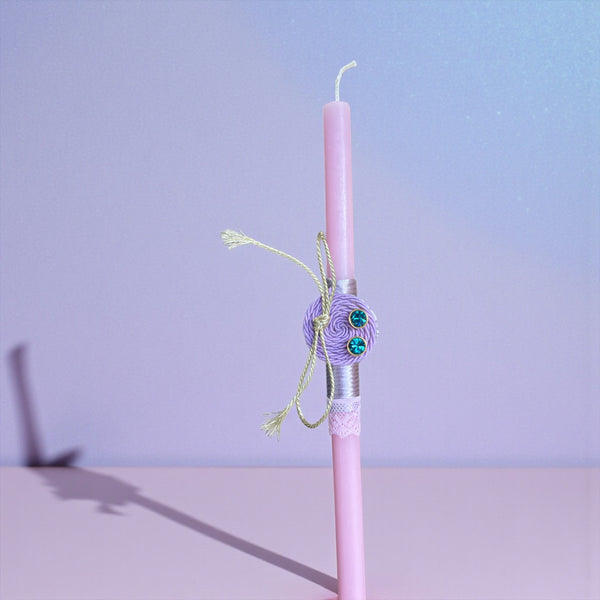 Λαμπάδα Σκουλαρίκια με Κρύσταλλα καρφωτά Χρώμα Πετρόλ