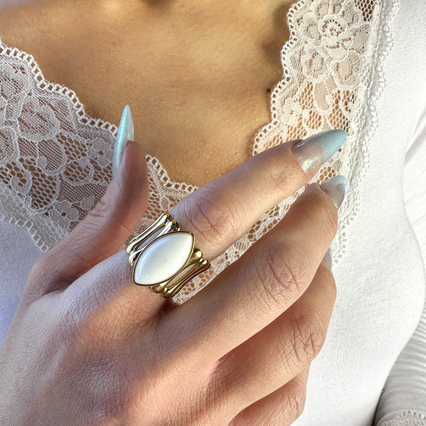 Δαχτυλίδι Beatrice White με λευκή πέτρα