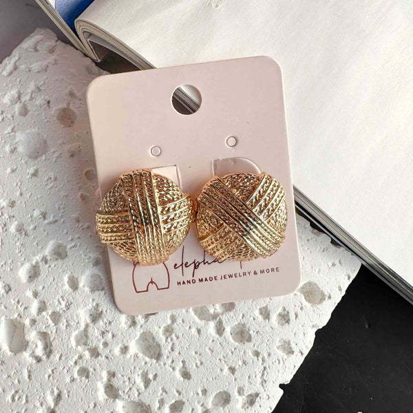 Σκουλαρίκια καρφωτά Crochet