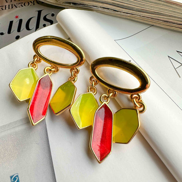 Σκουλαρίκια Triple Neon