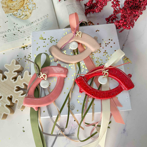 Χειροποίητο Κεραμικό Γούρι 2026 - Σχήμα Ματιού