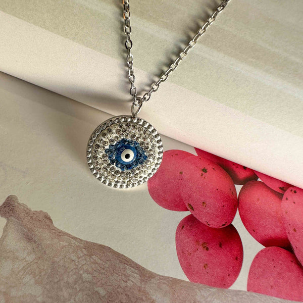 Κολιέ αλυσίδα με Ματάκι και Ζιργκόν