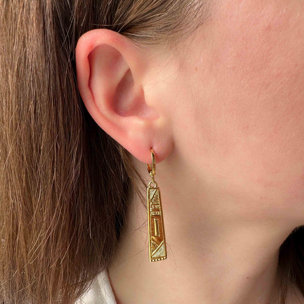 Σκουλαρίκια κρεμαστά Aztec