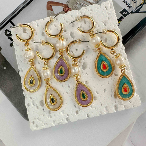 Σκουλαρίκια Σταγόνες Multicolors Drops