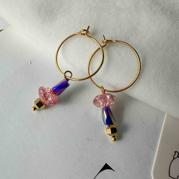 Σκουλαρίκια κρικάκια dream crystal