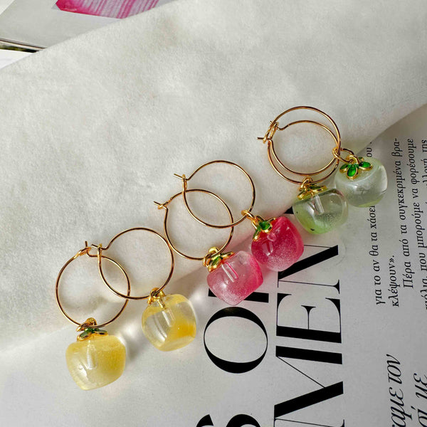 Σκουλαρίκια κρικάκια με φρούτα