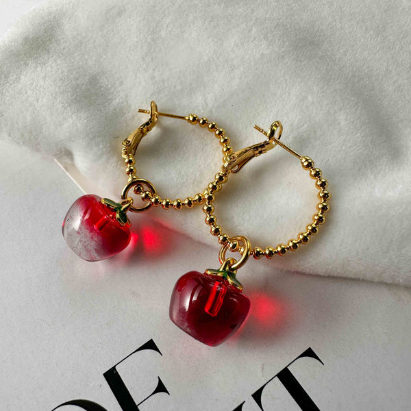 Σκουλαρίκια κρικάκια little red apple