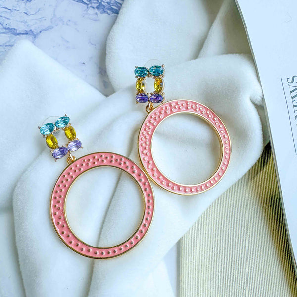 Σκουλαρίκια Gummy Crystals με σμάλτο