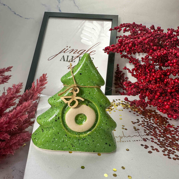 Γούρι Χριστουγεννιάτικο Δέντρο - Μάτι σε Πράσινο Χρώμα