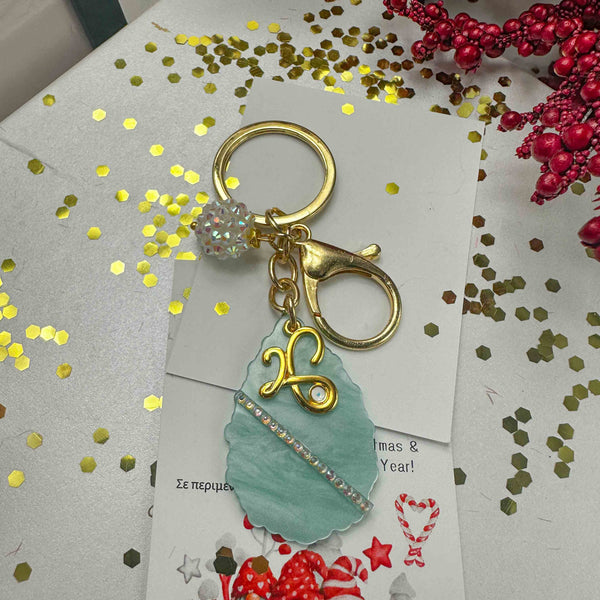 Γούρι Μπρελόκ με Πράσινο Plexiglass & Χρυσό Στοιχείο 2026