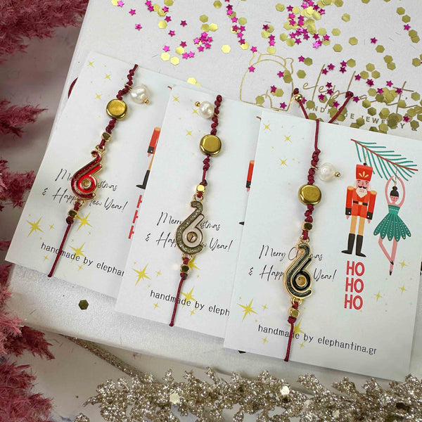 Γούρι 2026 με Glitter, Αιματίτες & Μαργαριτάρι