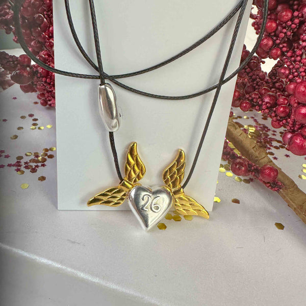 Γούρι 2026 Καρδιά με Φτερά