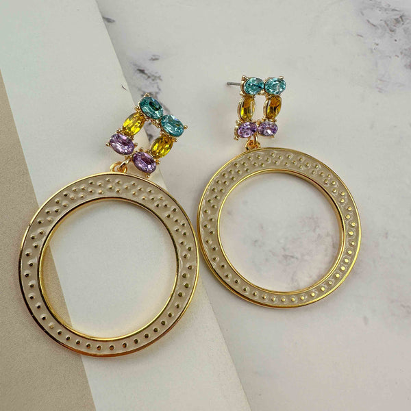 Σκουλαρίκια Gummy Crystals με σμάλτο