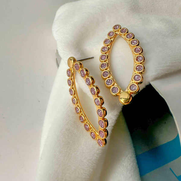 Σκουλάρίκια καρφωτά Pink Glamour Kiss