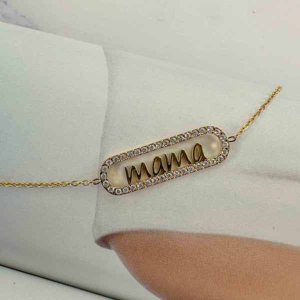 Βραχιόλι “Mama” σε Πλαίσιο Από Ζιργκόν