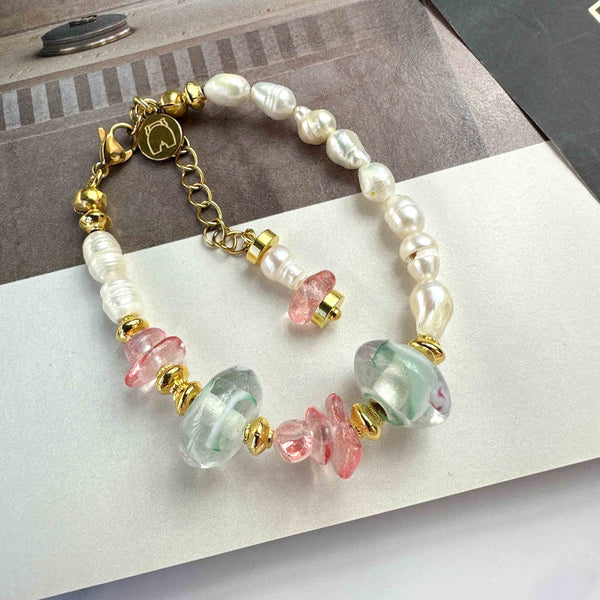 Βραχιόλι Sweet Heart με μαργαριτάρια καλλιέργειας γλυκού νερού