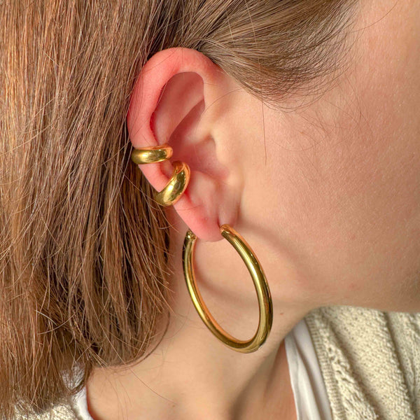 Minimal – Επίχρυσο Ear Cuff Χωρίς Τρύπα (1τεμ)