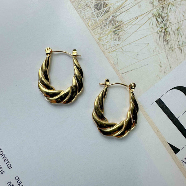 Ατσάλινοι επιχρυσωμένοι στριφογυριστοί κρίκοι