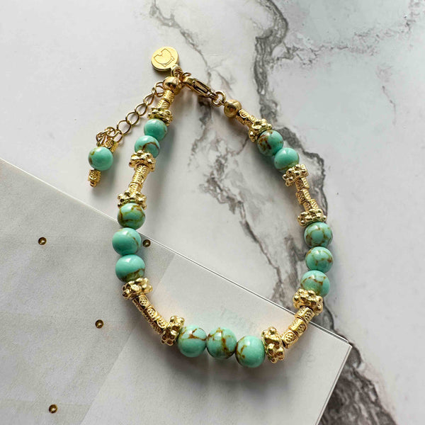 Βραχιόλι με πράσινους χαολίτες