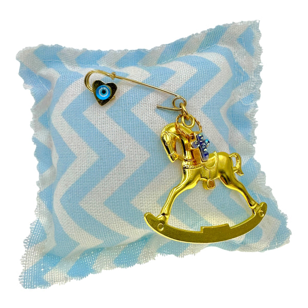 Παραμάνα φυλαχτό κουνιστό αλογάκι και σταυρός