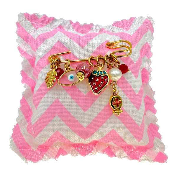 Παραμάνα παιδική φραουλίτσα-ματάκι