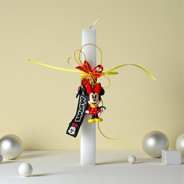 Χειροποίητη Λαμπάδα Μπρελόκ Minnie