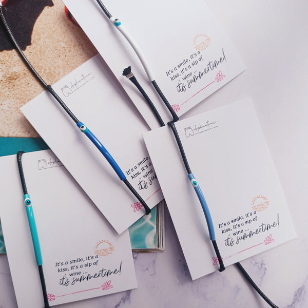 Βραχιόλι δερμάτινο ταυτότητα σμάλτο