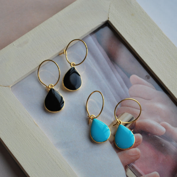 Σκουλαρίκια κρικάκια με σμάλτο