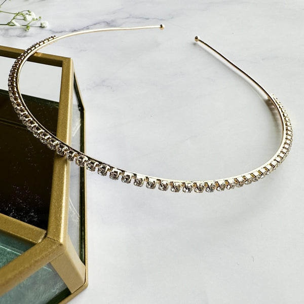 Νυφική Επίχρυση Στέκα σειρά στρας