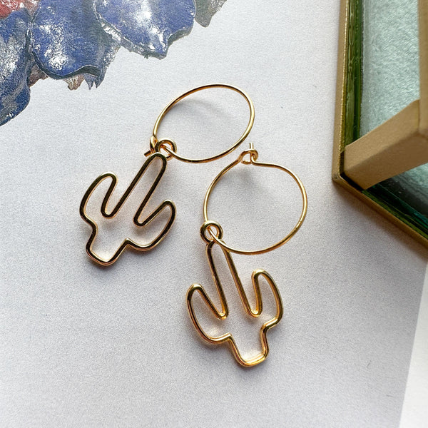 Σκουλαρίκια Κρίκοι Cactus