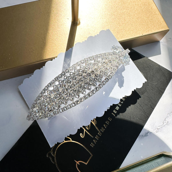 Τσιμπιδάκι Μπαρέτα μαλλιών με διακόσμηση από στρας