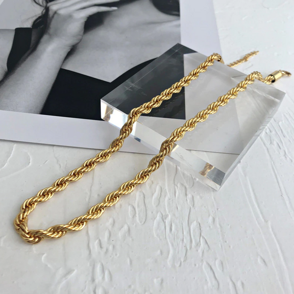 Κολιέ Επιχρυσωμένη Ατσάλινη Αλυσίδα λεπτή Φίδι